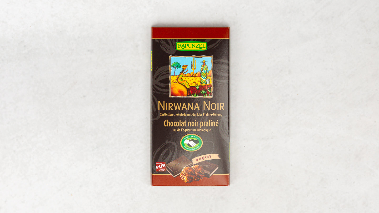 Rapunzel - Bio veganska temna čokolada s praline polnilom 100g