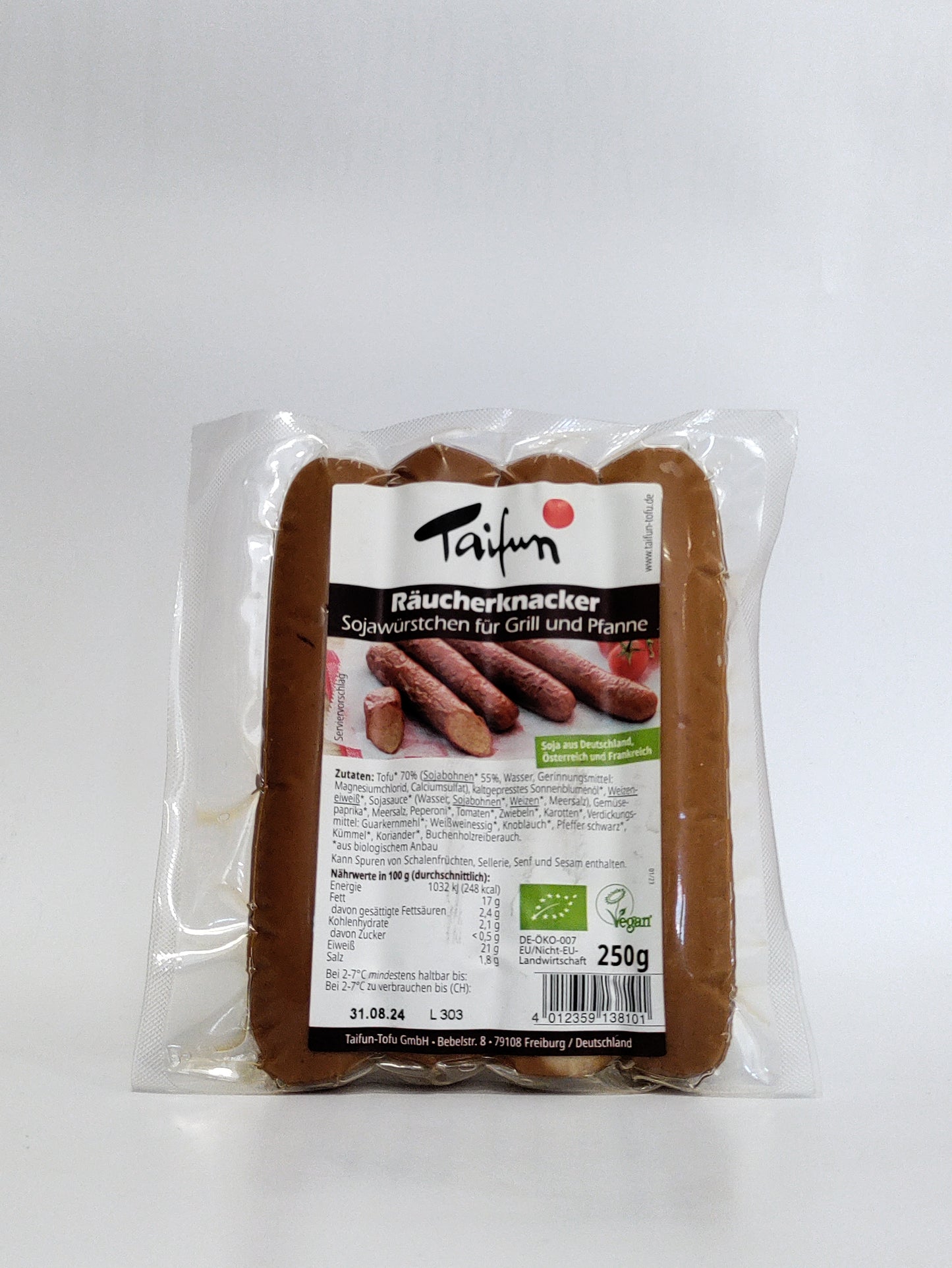 Taifun - Bio veganska jed Bratwurst, 250g