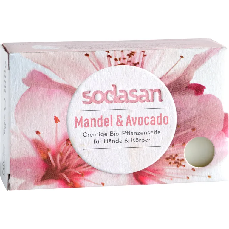 Sodasan- Trdo milo mandelj & avokado 100g