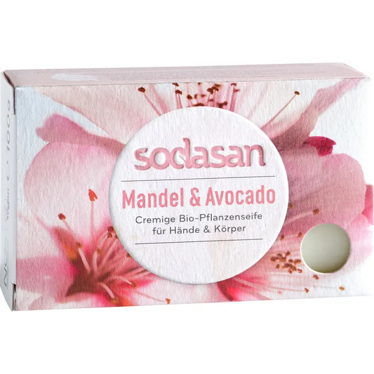 Sodasan- Trdo milo mandelj & avokado 100g