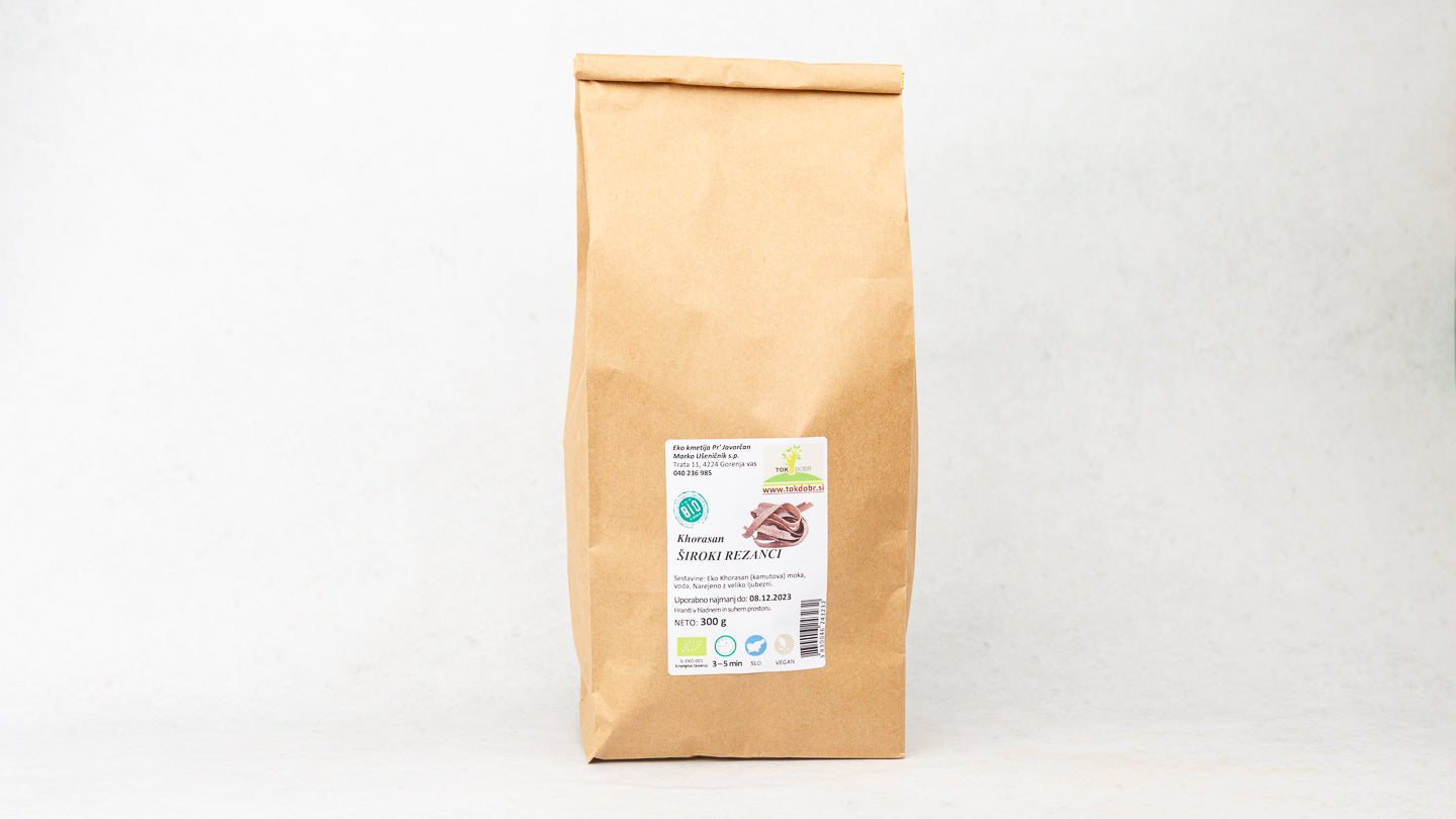 Tok Dobr - BIO khorasan široki rezanci, 300g