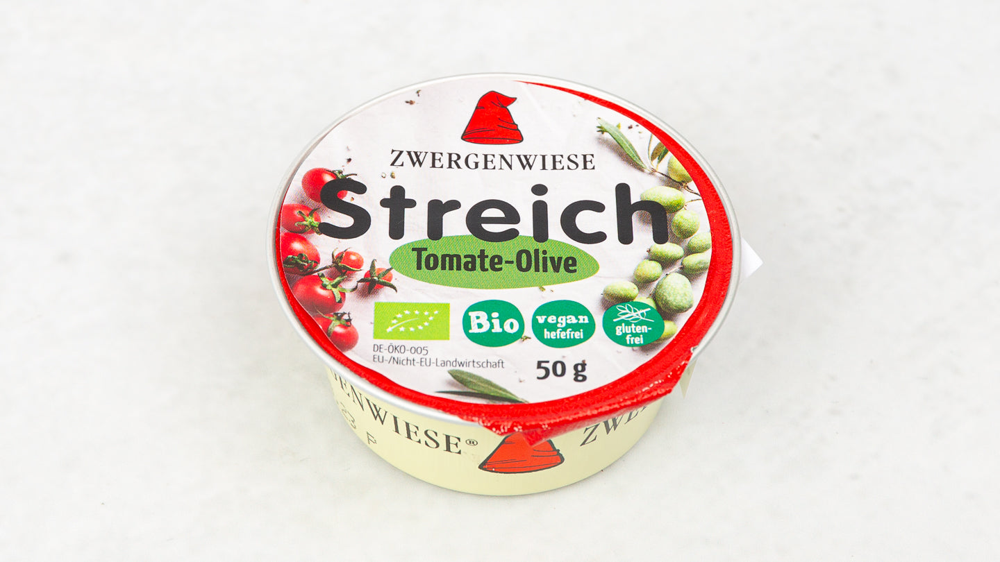 Zwergenwiese - Bio namaz s paradižnikom in olivami, 50g