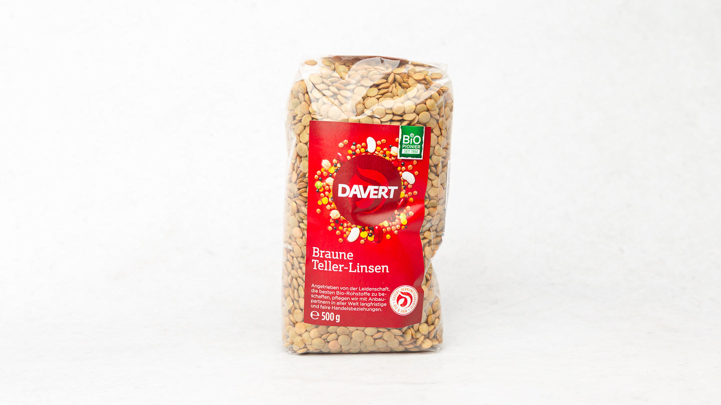 Davert - BIO rjava Teller leča 500g