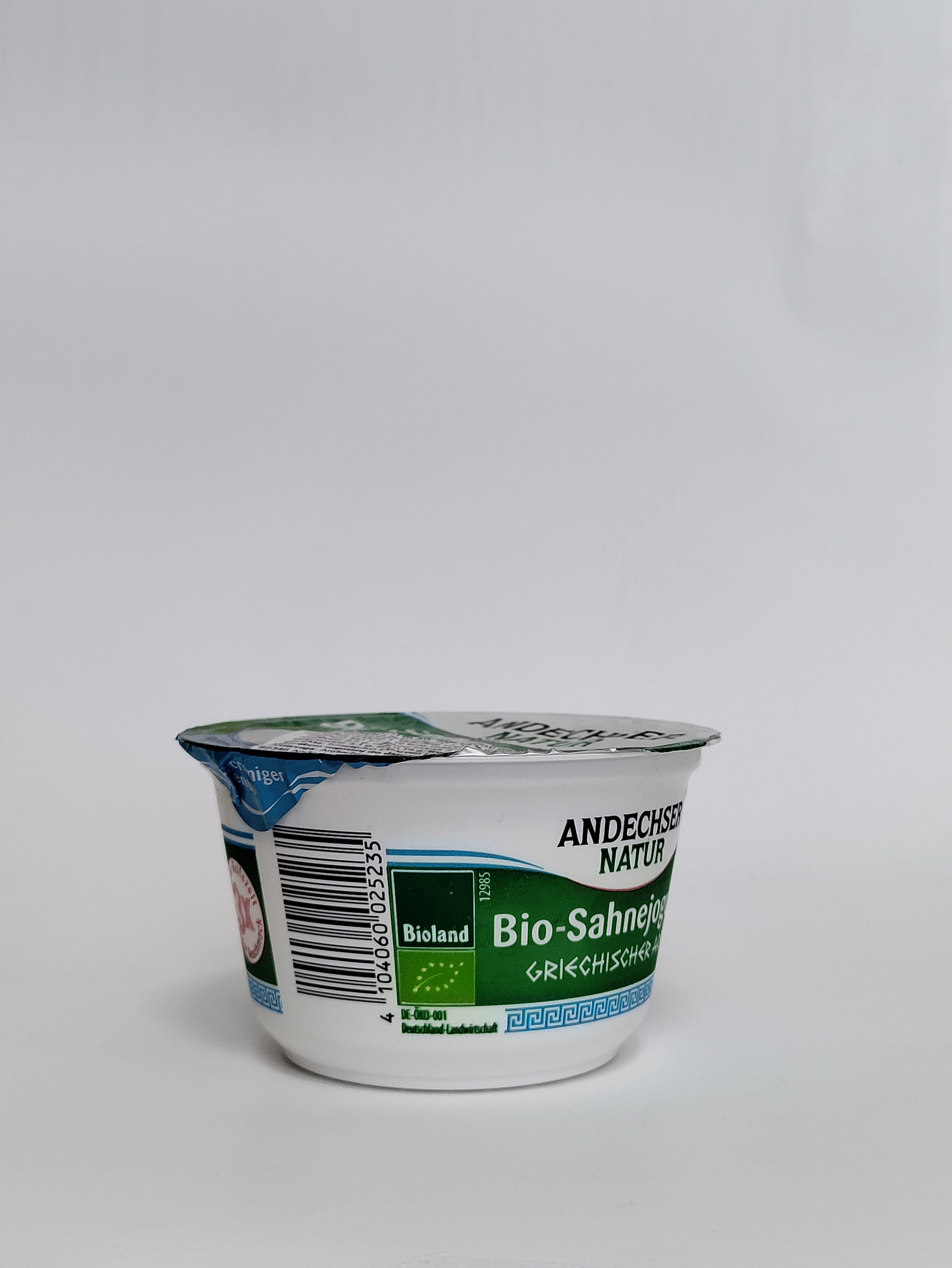 Andechser - Bio blag smetanov grški jogurt 200g