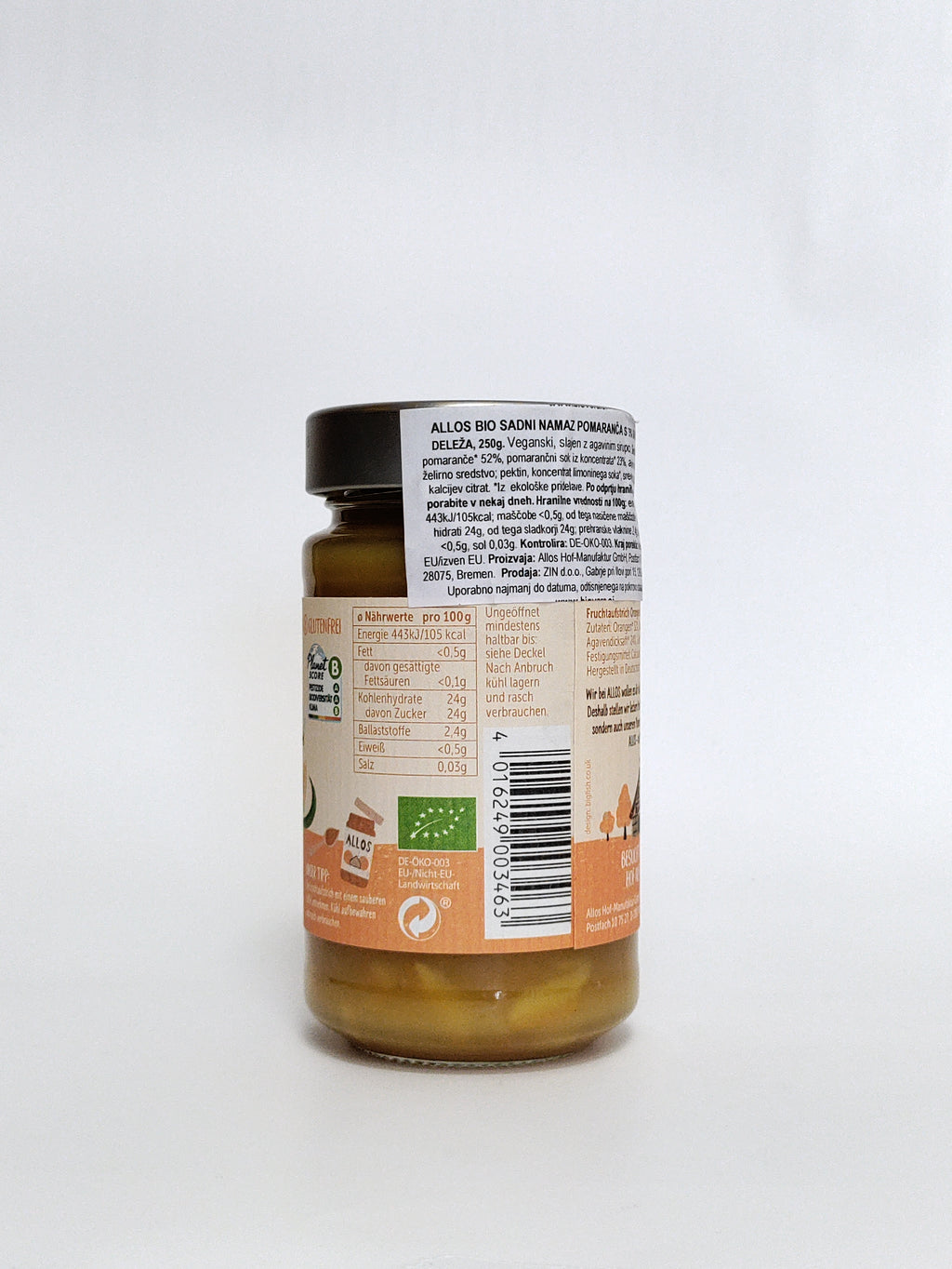 Allos - BIO sadni namaz pomaranča s 75% sadnega deleža, 250g