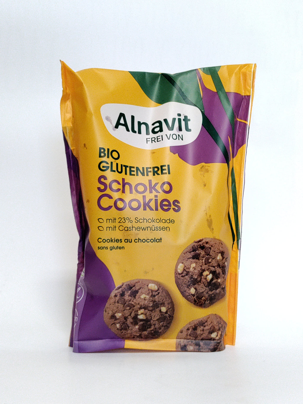 Alnavit - BIO veganski čokoladni piškoti brez glutena, 125g
