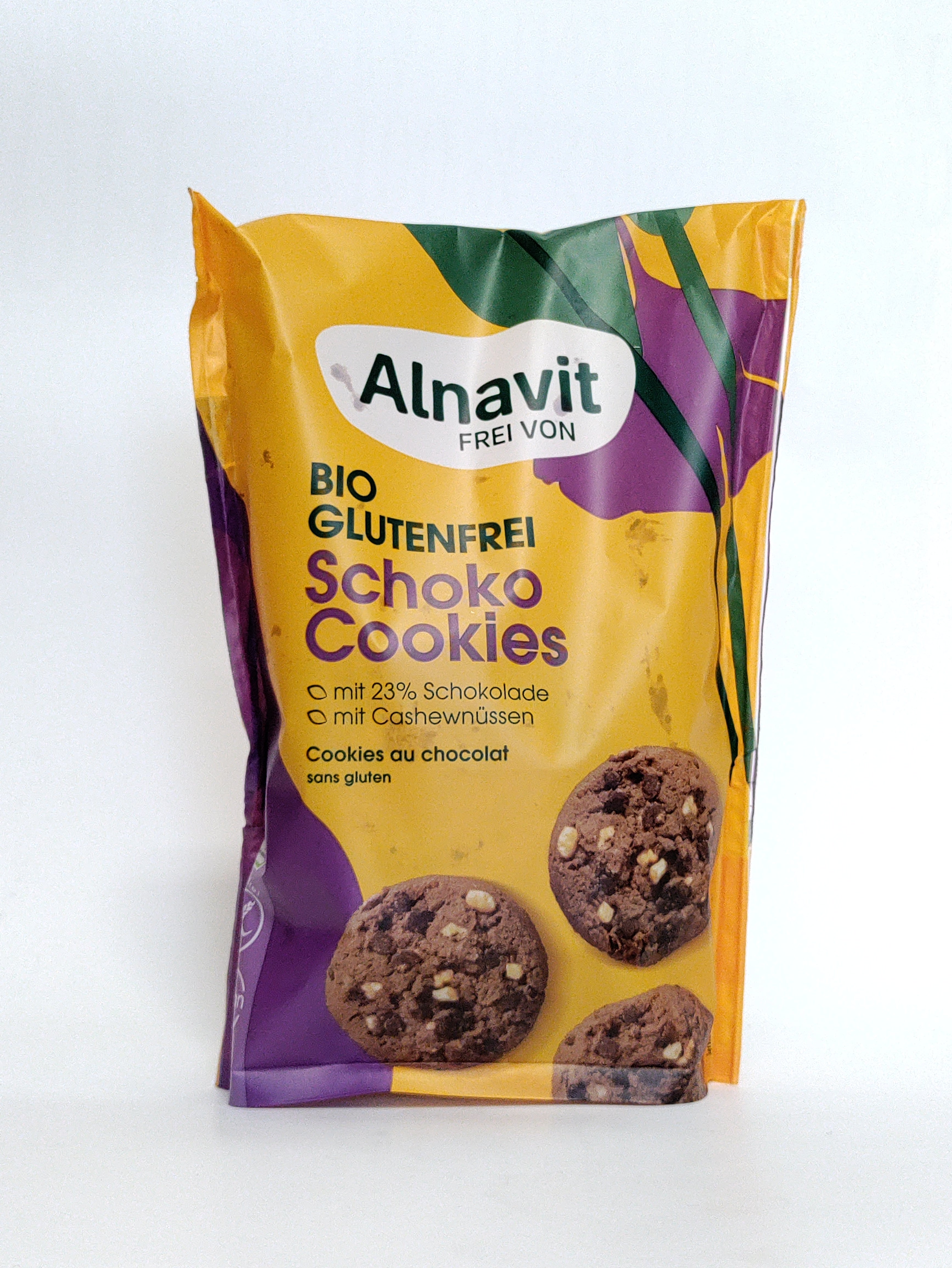 Alnavit - BIO veganski čokoladni piškoti brez glutena, 125g