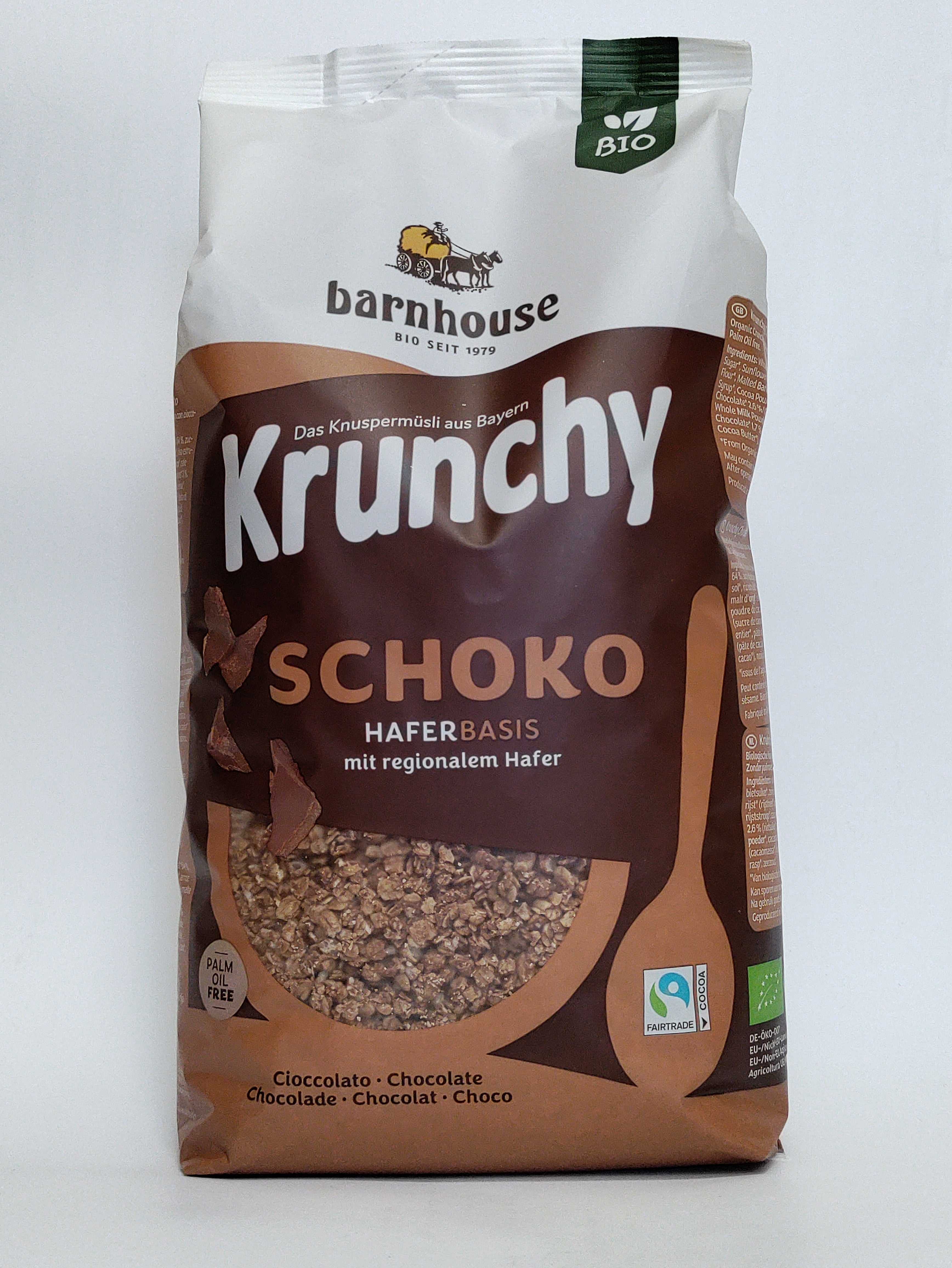 Barnhouse - Bio Krunchy s čokolado velik 750g