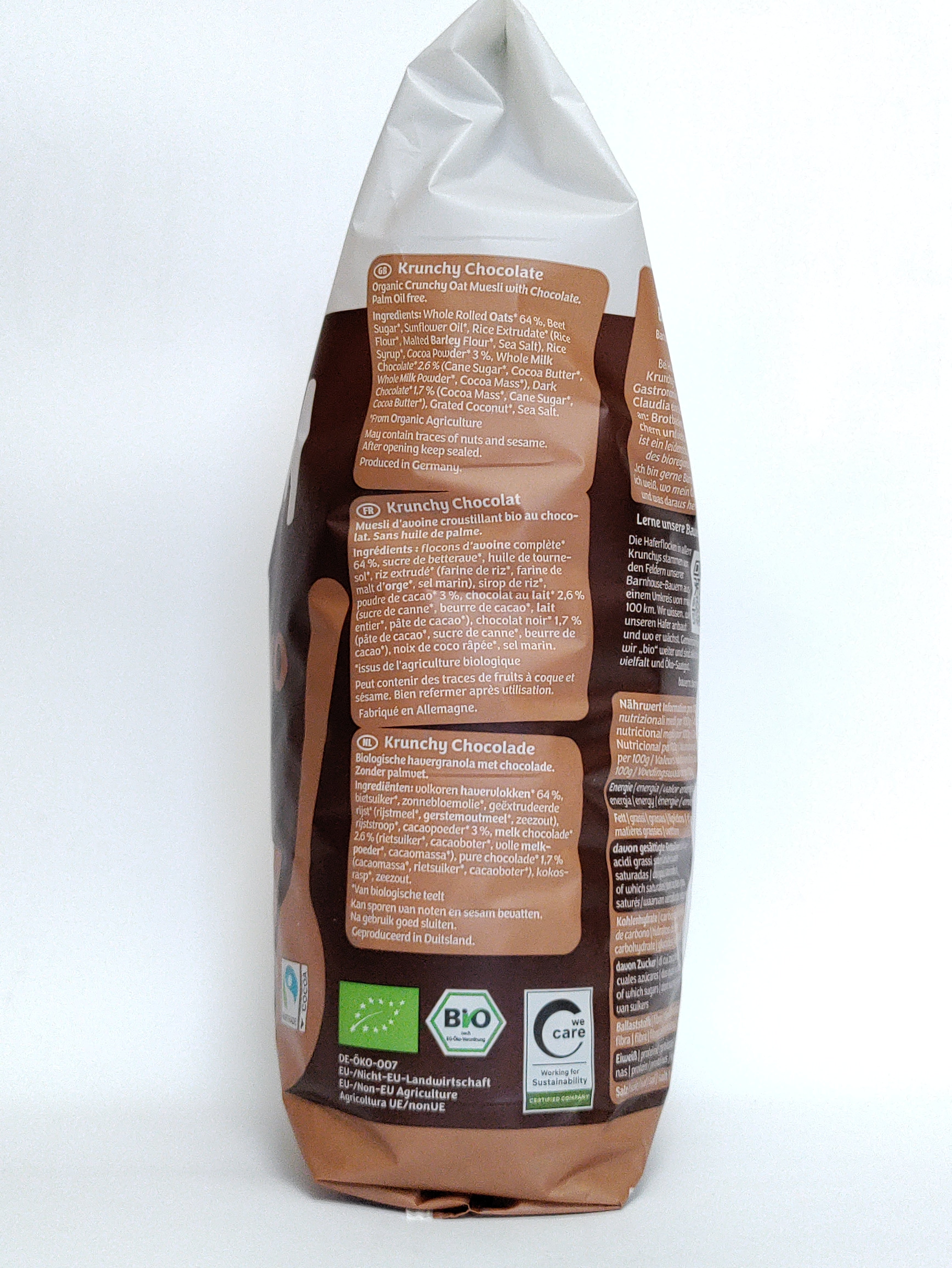 Barnhouse - Bio Krunchy s čokolado velik 750g