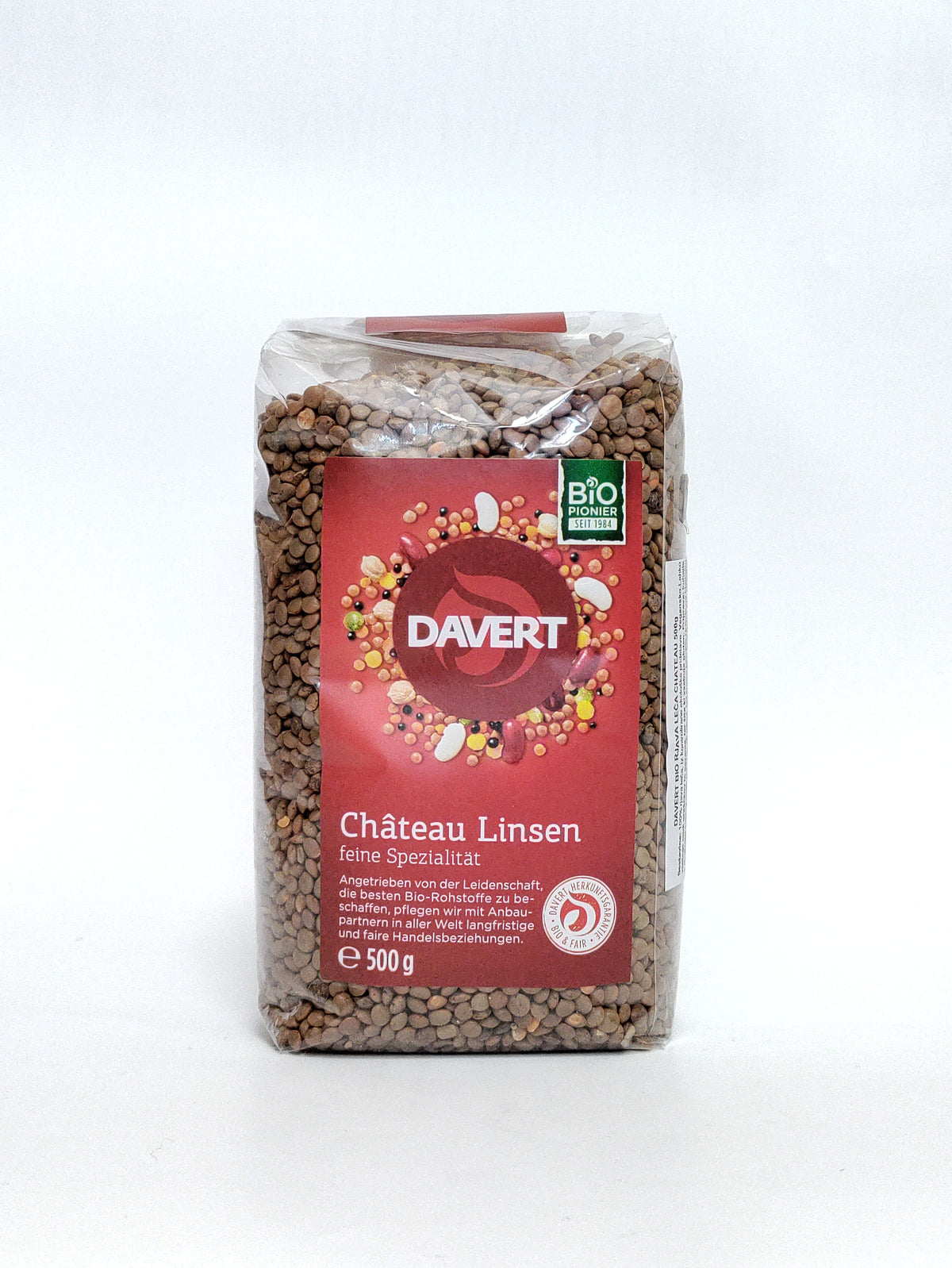 Davert - BIO Rjava leča Chateau 500g