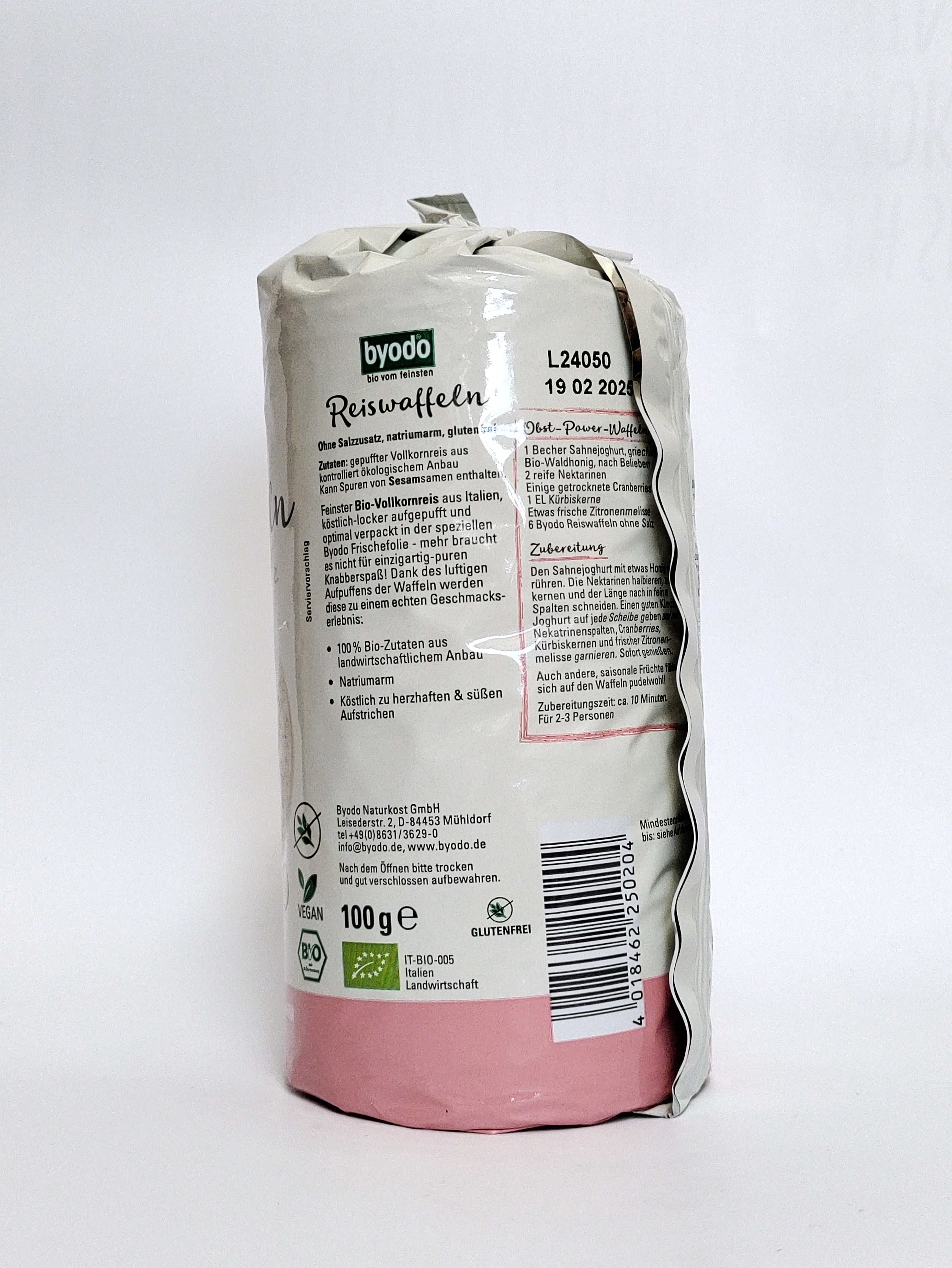 Byodo - Bio riževi vaflji brez soli 100g