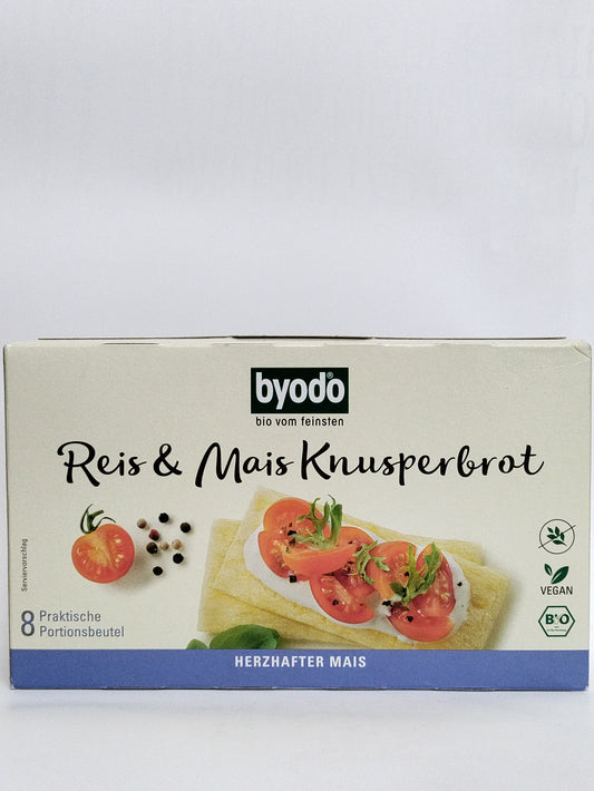 Byodo - Bio riževo-koruzni hrustljavi kruhki, z morsko soljo 8x20g