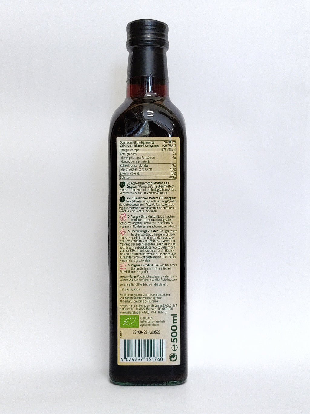 Naturata Bio balzamični kis 500ml