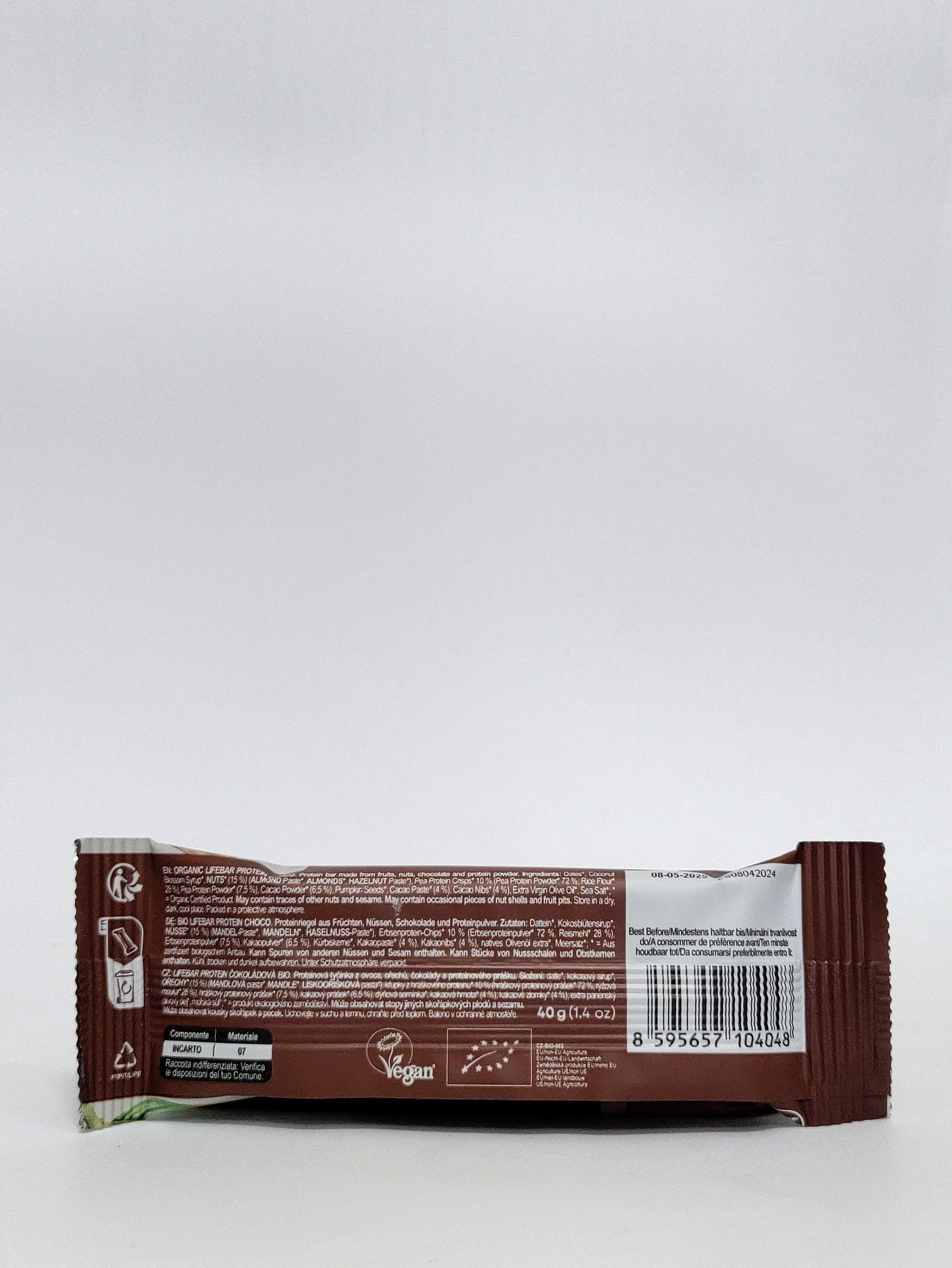 Lifebar - Bio beljakovinska ploščica čokolada 40 g
