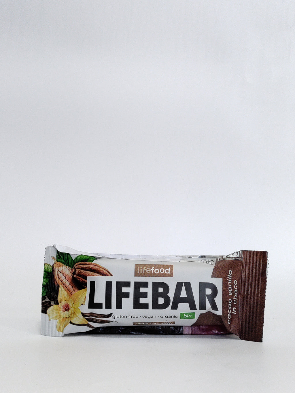 Lifebar - Bio ploščica z vanilijo, oblita s čokolado 40g