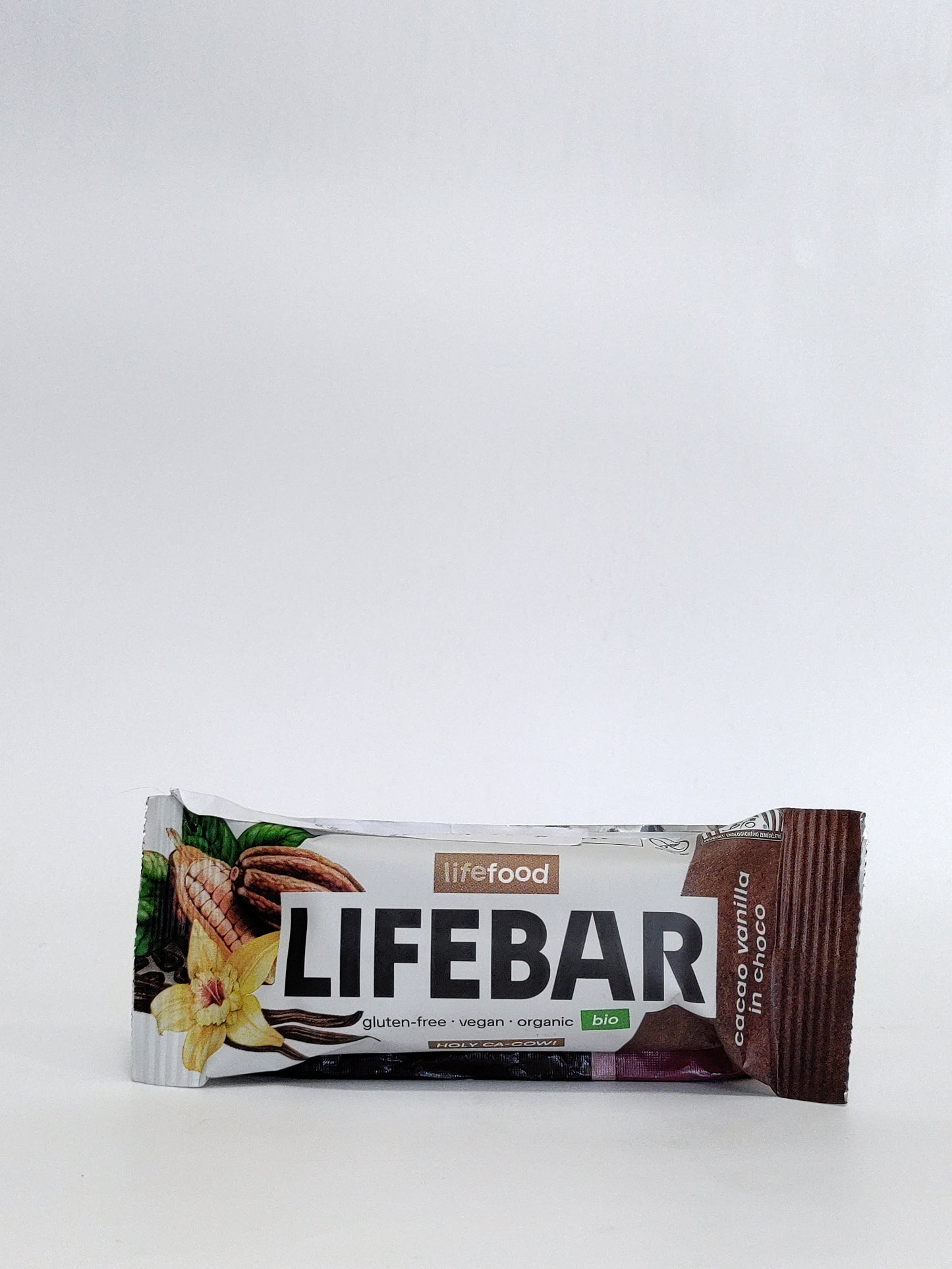 Lifebar Bio ploščica z vanilijo, oblita s čokolado 40g