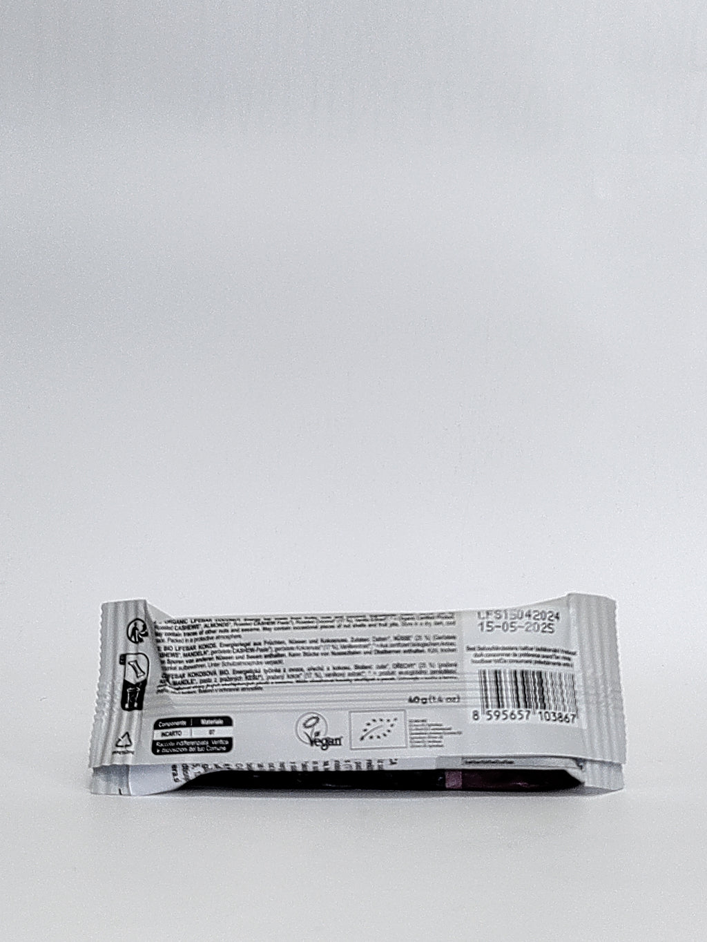 Lifebar - BIO presna ploščica kokos 40 g