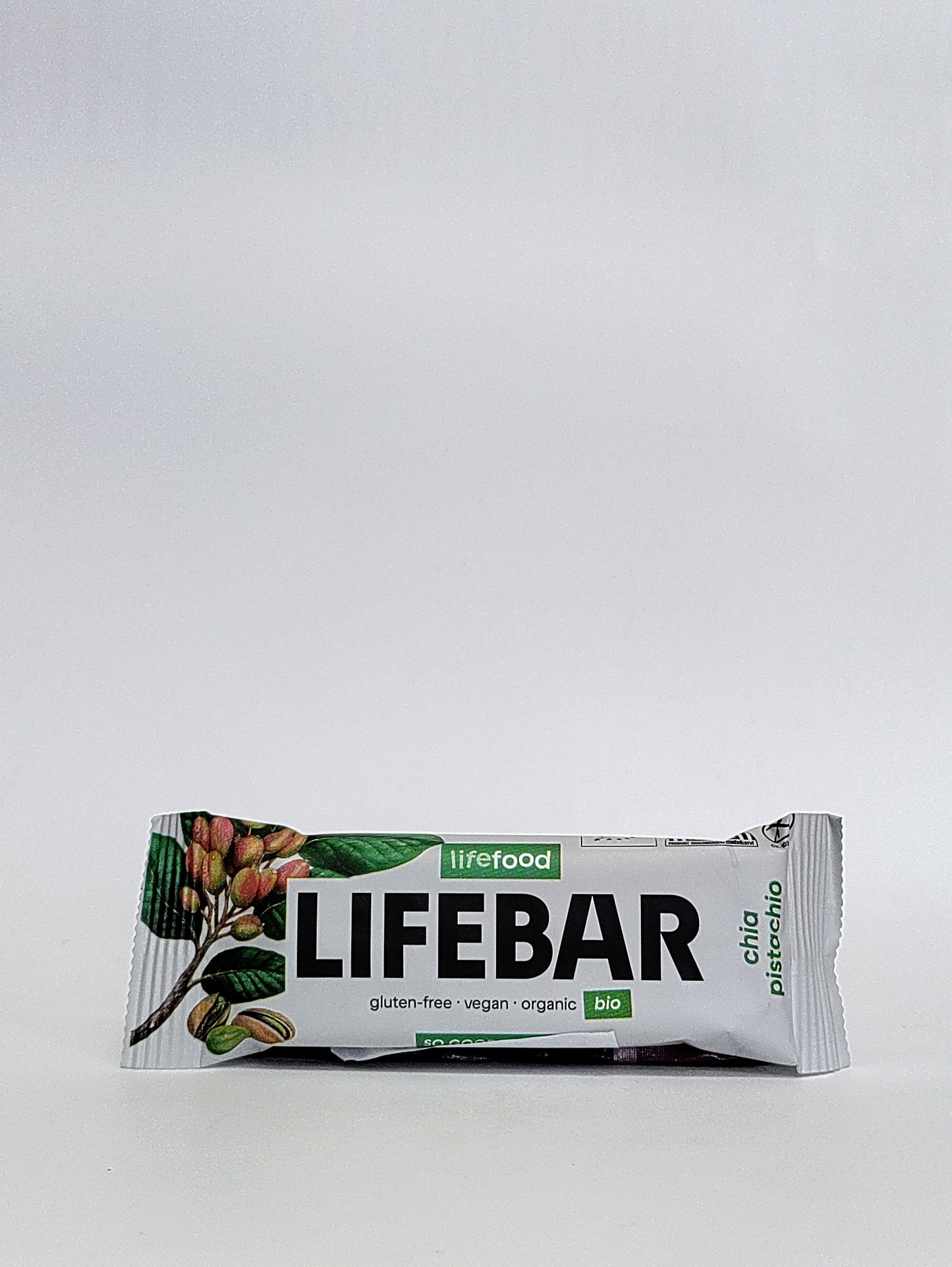 Lifebar Bio ploščica Chia in pistacija 40g