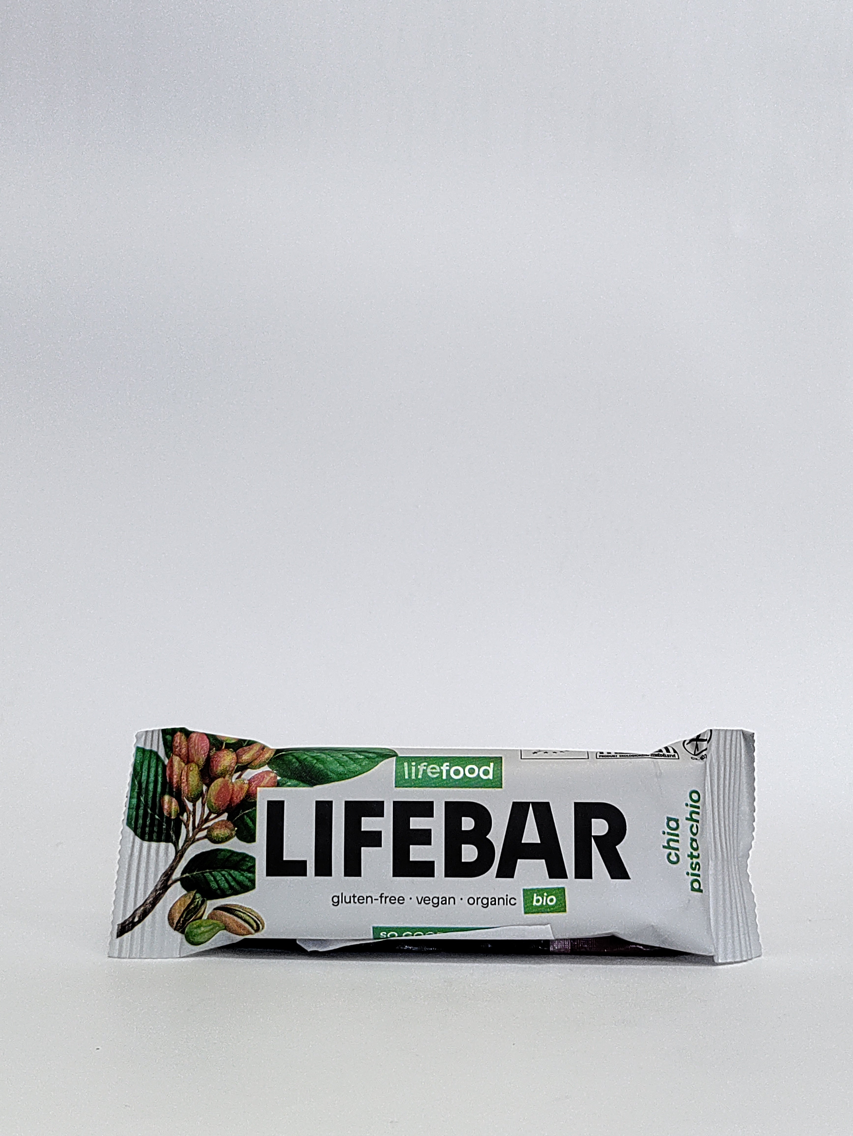 Lifebar - Bio ploščica Chia in pistacija 40g