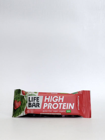 Lifebar Bio beljakovinska ploščica jagoda 40g