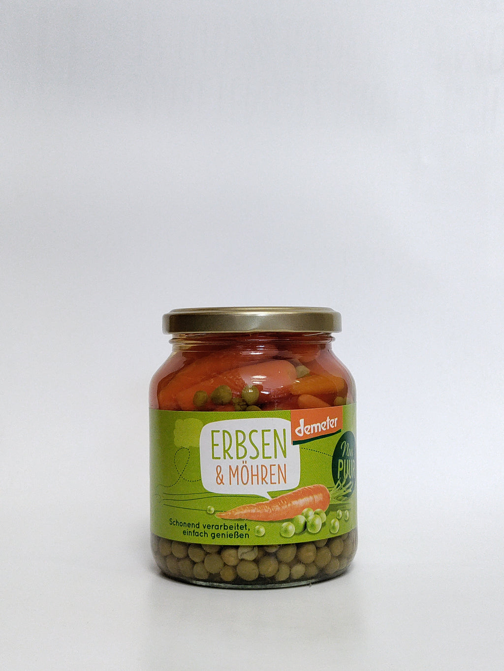 Nur Puur - Bio korenje in grah v kozarcu,350g