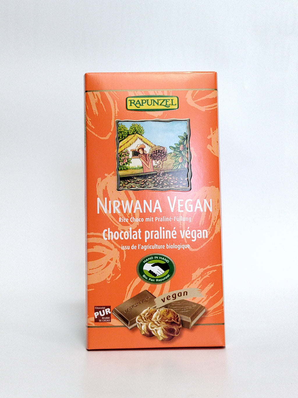 Rapunzel - Bio veganska mlečna čokolada s praline polnilom 100g