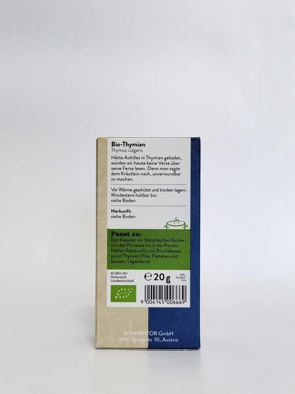 Sonnentor Bio timijan 20g
