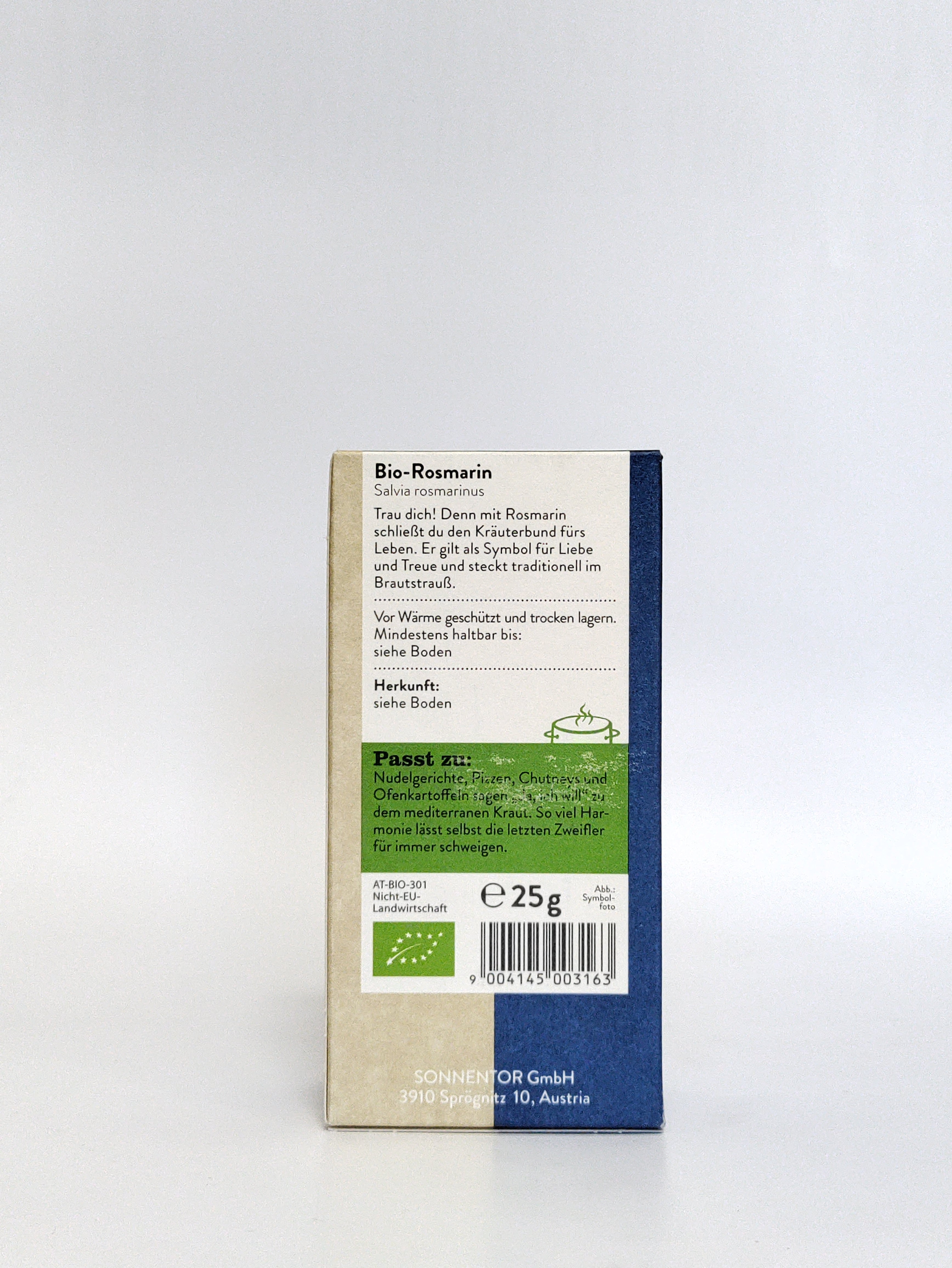 Sonnentor Bio rožmarin rezani 25g