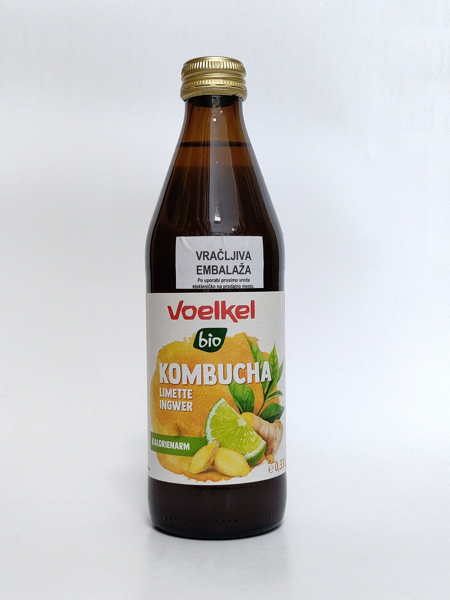 Voelkel - BIO napitek kombuča limeta&ingver 0,33l