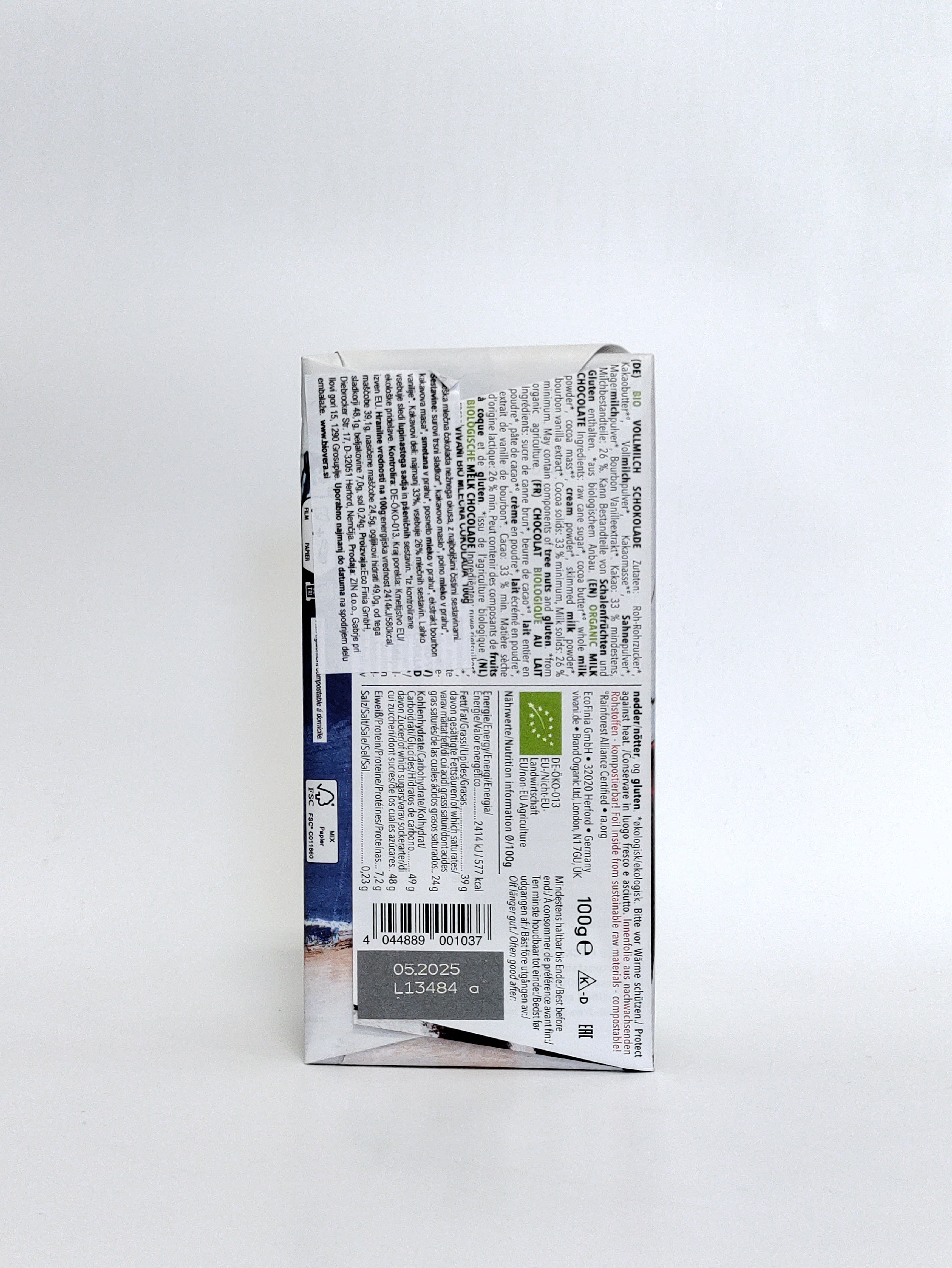Vivani - Bio mlečna čokolada 100g