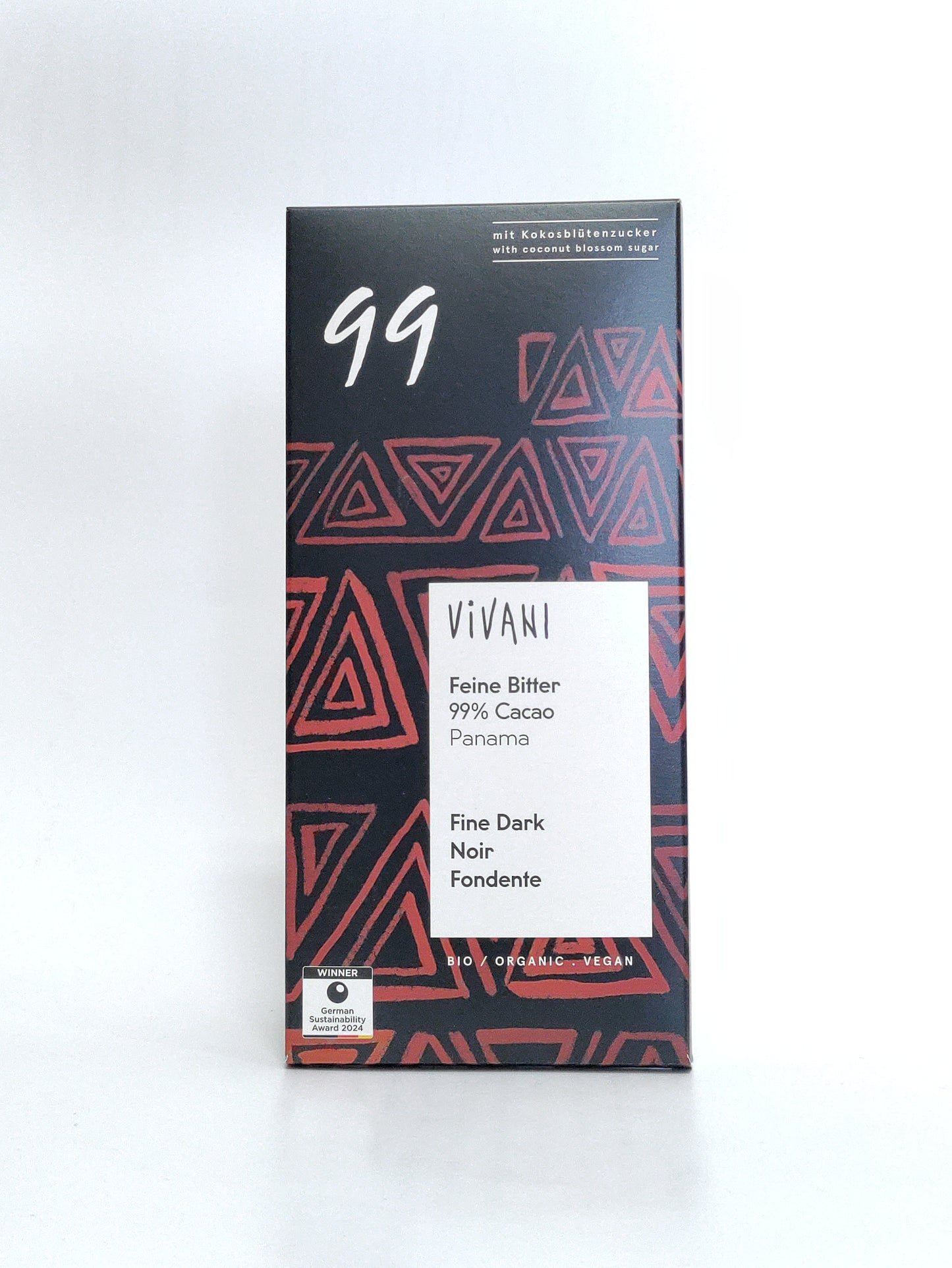 Vivani - Bio temna čokolada z 99% kakava Panama 80g