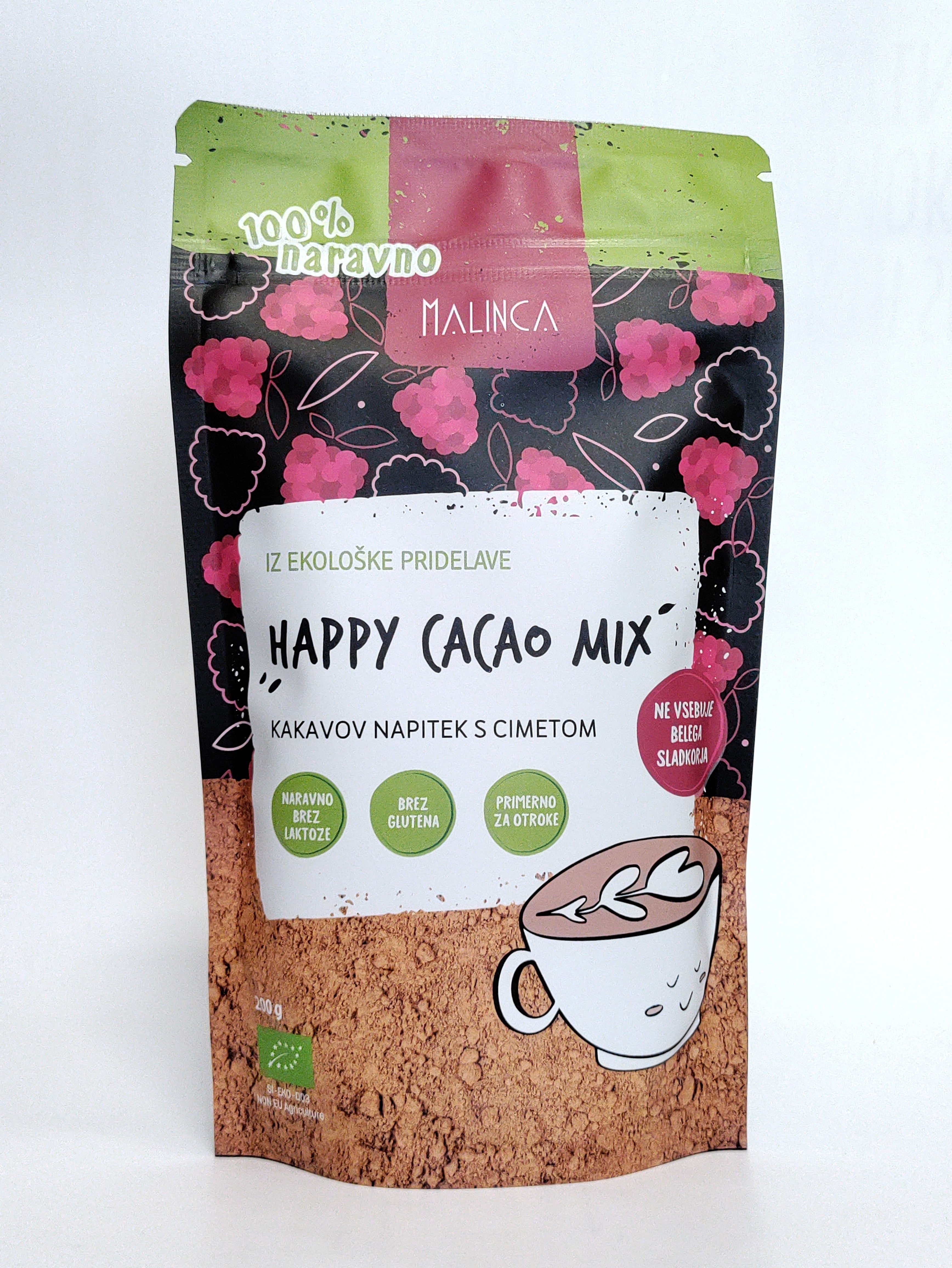 Malinca Bio Happy Cacao mix, 200g