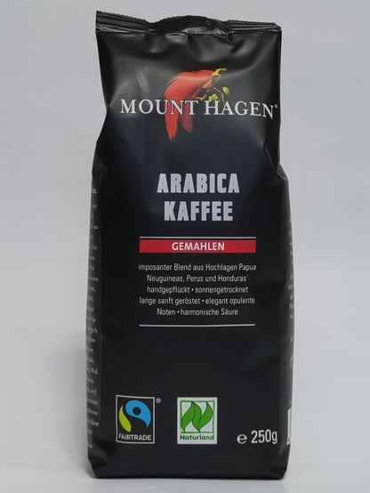 Mount Hagen - Bio mleta pražena kava 250g