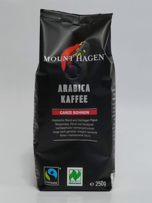 Mount Hagen - Bio pražena kava celo zrno 250g