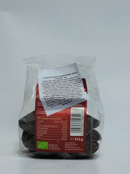 Rosengarten - Bio veganski biskvit, srčki s polnilom 125g