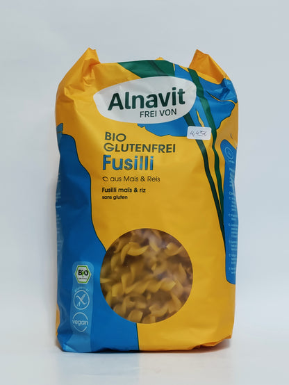 Alnavit - BIO veganski fusilli brez glutena, 500g