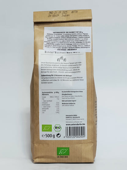 Antersdorfer - Bio basmati riž 500g