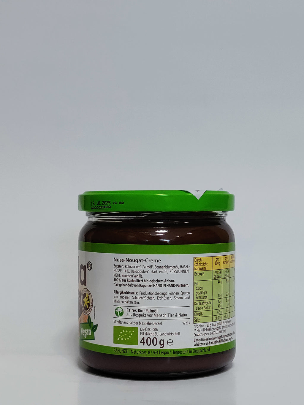 Bionella- Veganska lešnikova nougat krema 400g