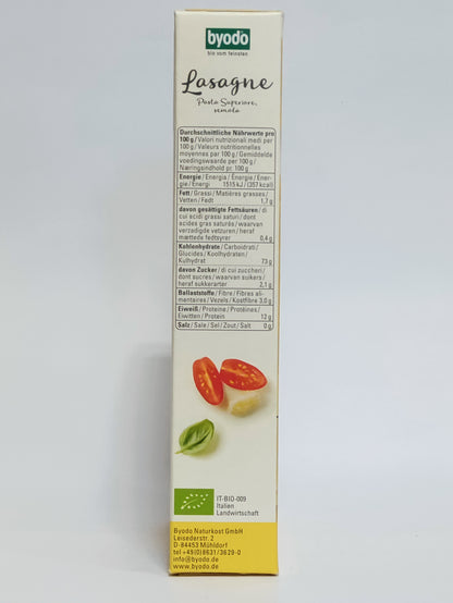 Byodo - Bio testenine za lazanjo, 250g