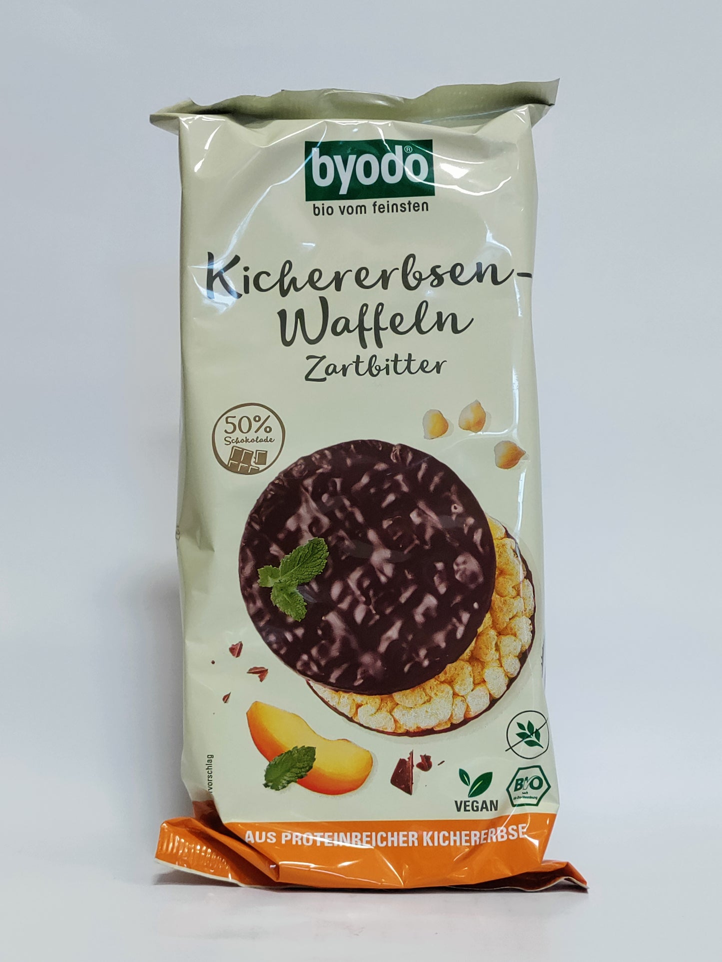 Byodo - Bio Čičerikini vaflji s temno čokolado 65g