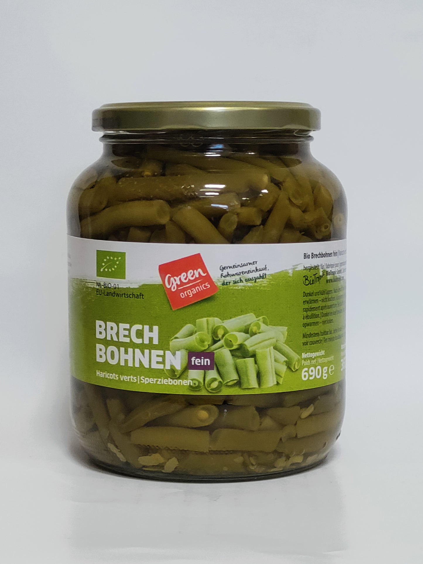 Green - BIO stročji fižol 690g