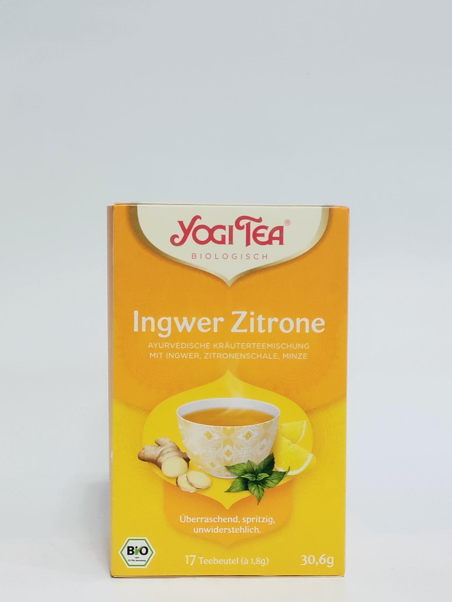 Yogi - Bio čaj ingver limona 17 vrečk, skupno 30,6g