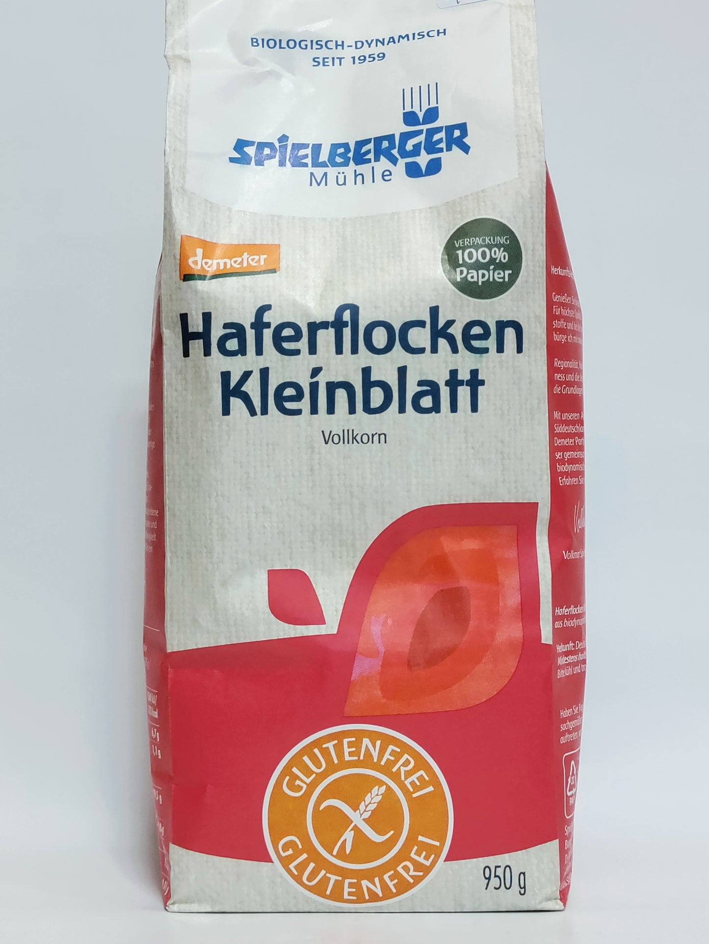 Spielberger - Bio ovseni kosmiči brez glutena, 950g