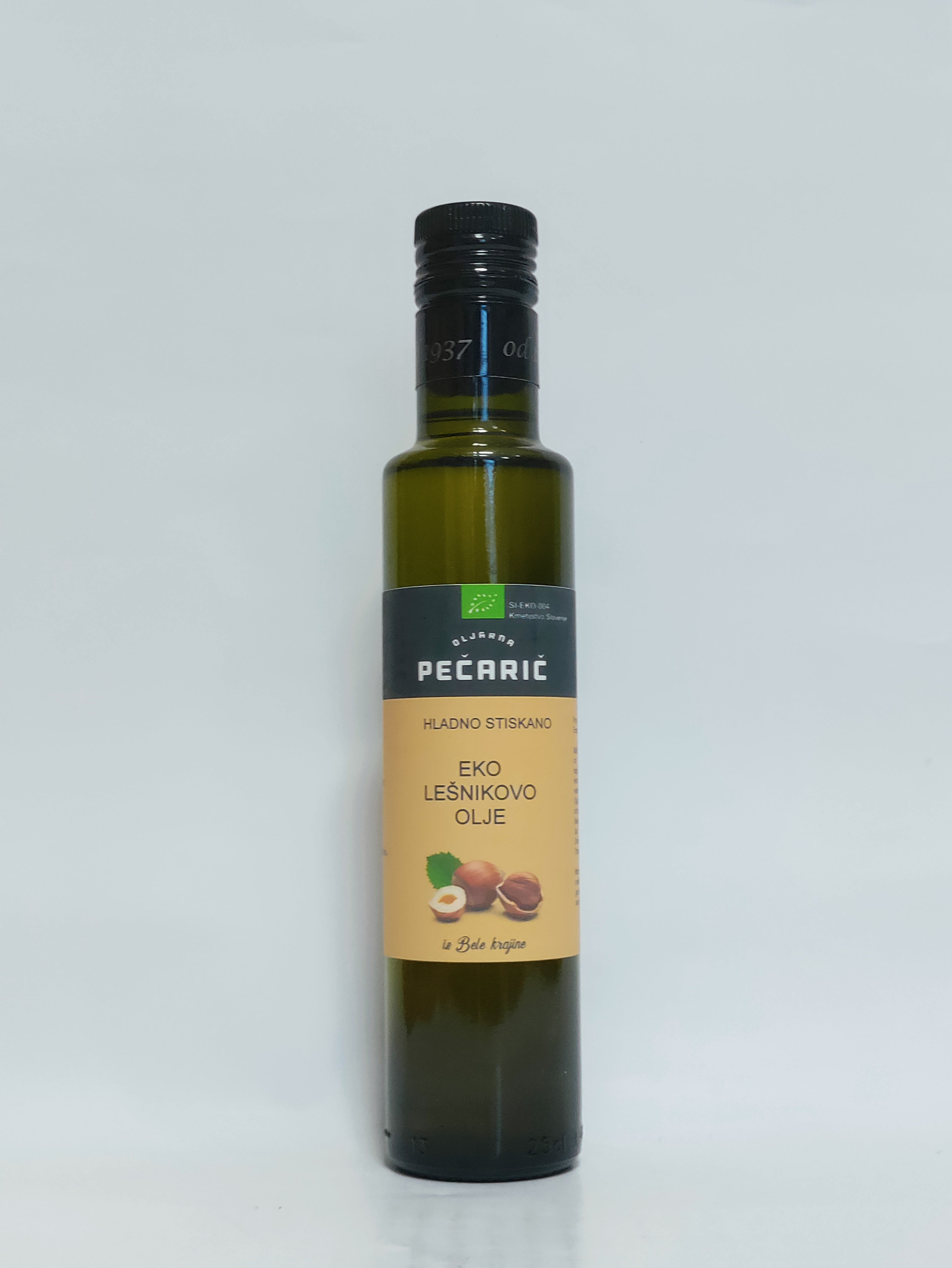 Pečarič - Eko lešnikovo olje, deviško 250ml