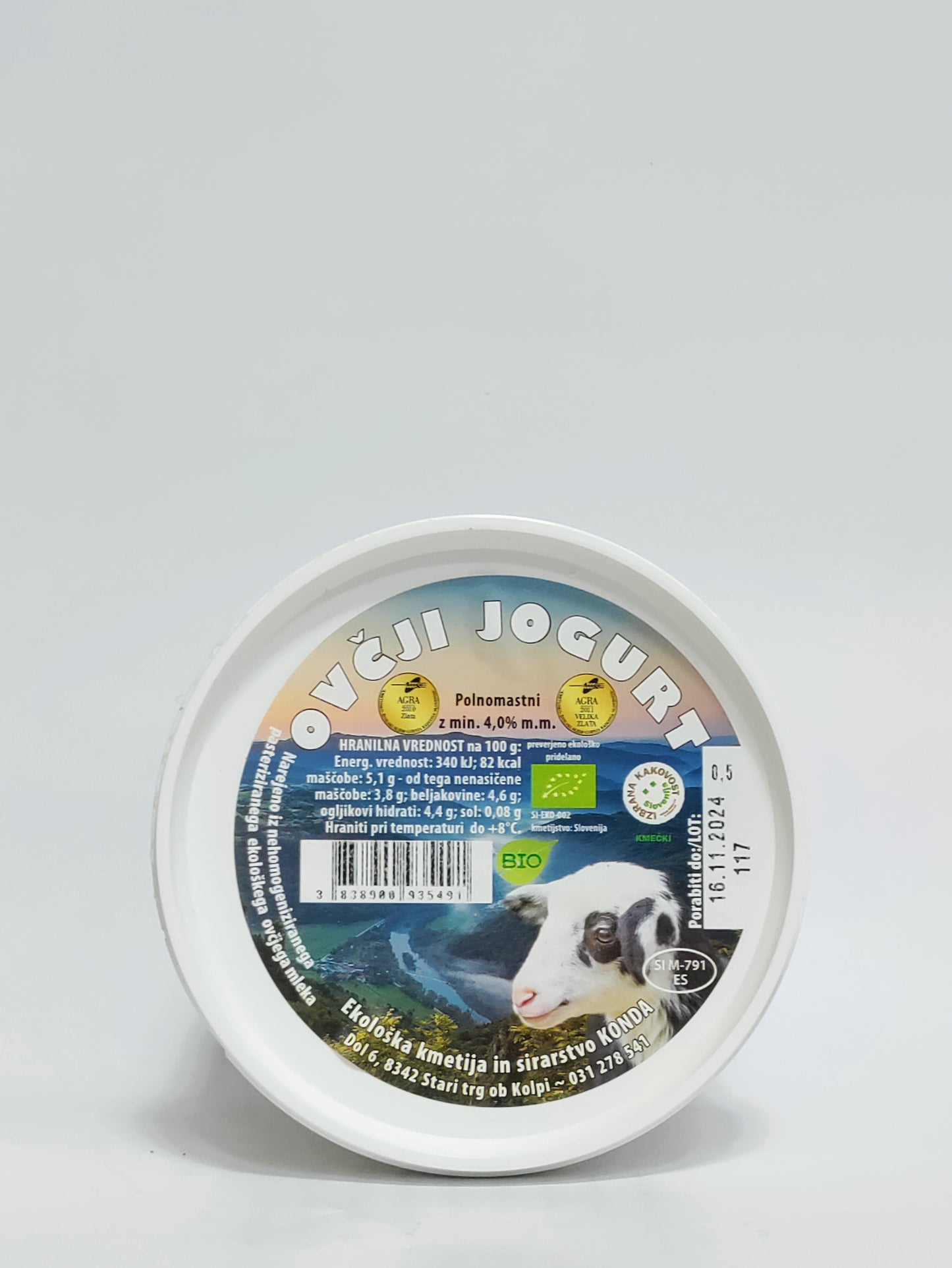 Konda - EKO Ovčji jogurt 500g