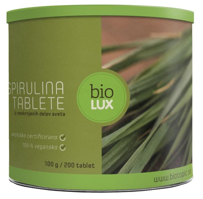 Biolux - Bio spirulina tablete 100g/200 tablet